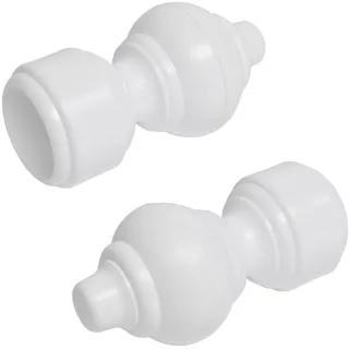 Liedeco Gardinenstangen-Endstück für Gardinenstange Ø 28 mm, weiß
