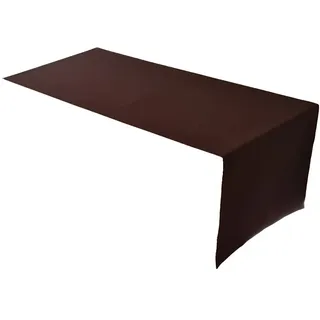 Lemos Home Hochwertiger Tischläufer Tischwäsche aus 100% Baumwolle Kollektion Konzept, Farbe & Größe wählbar (Tischläufer - 30x100cm, Chocolate)