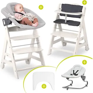 Hauck Beta Plus 5-tlg. Newborn Set - Hochstuhl - Weiß