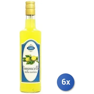 6x Guappo Limoncello 25Ø 700 Ml Transparentes Glas Getränk
