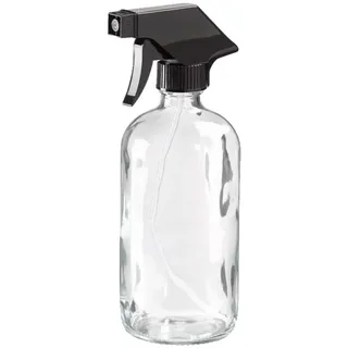 Elliott 480 ml transparente Glas-Sprühflasche, hergestellt aus recyceltem Glas und mit einem Sprühmechanismus, ideal für die Reinigung, Bewässerung von Pflanzen und viele andere Anwendungen