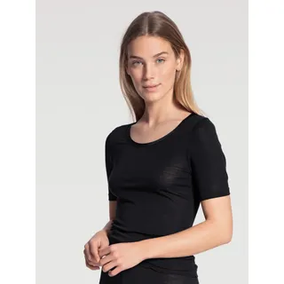CALIDA Kurzarmshirt True Confidence Schwarz 40/42