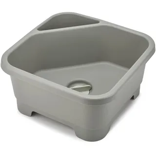 Joseph Joseph Duo Spülschüssel quadratisch mit Fach für Besteck und Schwämme grau