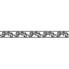 Bild selbstklebende Bordüre Stick ups klassisch 5,00 m x 0,05 m schwarz weiß Made in Germany 904317 9043-17