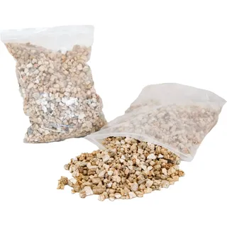 Xaralyn Kamindekoration - Vermiculit-Glut - weiß - (0,7 Liter) - Dekorative Glut für Elektrokamine - imitiert ein glühendes Feuer