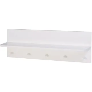 roba Wandregal 'Dreamworld 3', Garderobe mit Ablage 90cm, für Baby-, Kinder- & Jugendzimmer, weiß