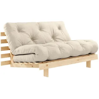 Karup Roots Schlafcouch Baumwolle 2,5-Sitzer Beige