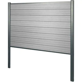 Mendler WPC Sichtschutz 190 cm grau
