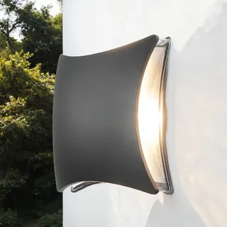 Easylight Außenwandleuchte LED 4W Schwarz IP54 Flach Design 200 Mm