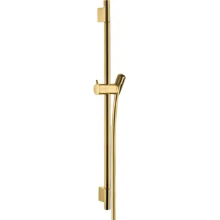 Hansgrohe Duschstange Unica' S Puro 0,65m mit Brauseschlauch 1,60m, Polished Gold Optic