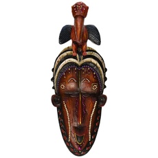 Design Toscano Masken des Kongo - Wandfiguren - Nashornvogel
