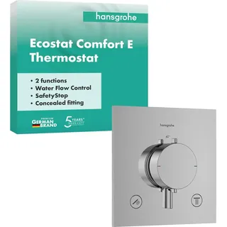 Hansgrohe Ecostat Comfort E Thermostat Unterputzmodell für 2 Verbraucher Chrom 33711000