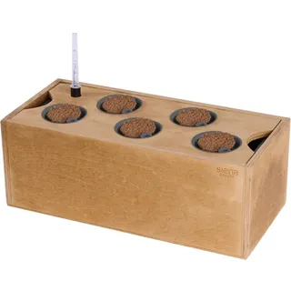 Siena Garden Hydroponikgefäß aus Holz Größe M