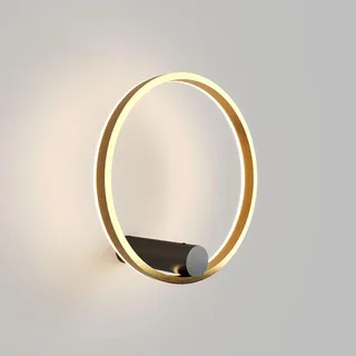 s.luce Ring Air 1 rund Schwarz/Gold
