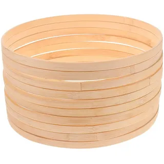HOODANCOS Bambusringe Zum Basteln 12Cm Durchmesser 10 Stück Diy Kranz Ringe Für Traumfänger Blumenkränze Und Wanddekoration Aus Bambus