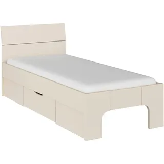 Rauch Bett »Einzelbett Doppelbett Stauraum Landhausstil MARLENE Breite 120/140 cm« Breite 90x200 cm oder 140x200 cm, in 2 Breiten mit geräumigem Schubkasten MADE IN GERMANY