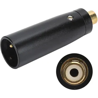 RCA Buchse zu XLR Stecker Adapter,RCA zu XLR Adapter,RCA zu XLR Konverter,Buchse zu Stecker Adapter,Buchse zu Stecker Konverter,Audio Stecker - Schwarz