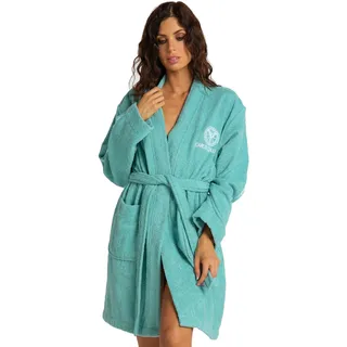 Carlo Colucci Bademantel Vito Damen - mint/grün - XL