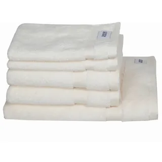 Schöner Wohnen Frottierset , Weiß , Textil , 5-teilig , Uni , Oeko-Tex® Standard 100 , saugfähig, Aufhängeschlaufe, angenehm weich, hochwertige Qualität, schnelltrocknend , Heimtextilien, Badtextilien, Handtuchsets