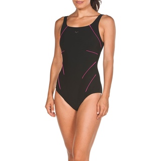 arena Jewel Low R Einteiliger Badeanzug Damen C Cup, Bodylift Shaping Badeanzug, Power Mesh Technologie, Chlorresistentes Sensitive Fabrics arena Gewebe