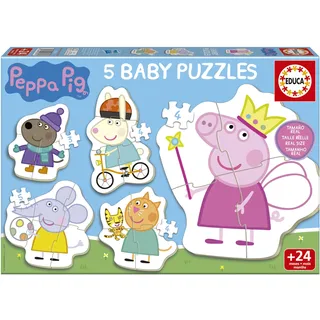 Educa Peppa Pig Babypuzzle Rosa Kinder Rosa One Size