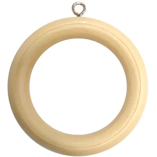 Bulk Hardware bh05954 Holz Gardinen Stange Ringe mit Schraube Eye, innere Dia. 45 mm (1.3/10,2 cm) Außen Dia. 64 mm (2.1/5,1 cm) – Dunkelbraun, 10 Stück, weiß, BH05956