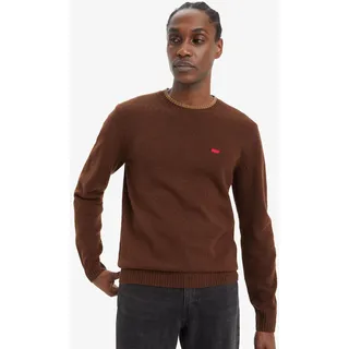 Levi's® Wollpullover »ORIGINAL HM SWEATER«, in klassischer Rundhalsform, braun