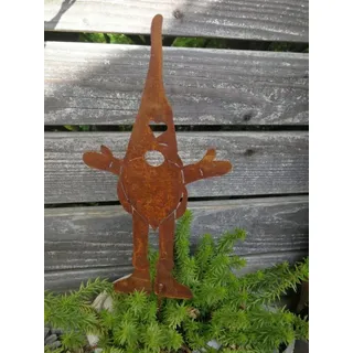 Edelrost Weihnachtswichtel Knut, zum Stecken