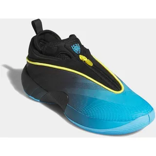 Basketballschuh ADIDAS PERFORMANCE "D.O.N. ISSUE 7", Herren, Gr. 41, blau (lucid aquamarine, core schwarz, gelb), Textil, Schuhe Basketballschuh