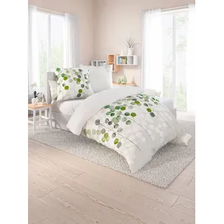 Biberna Bettwäsche 2 Stk. tlg., grün