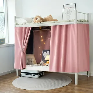 XGOPTS 2 Stück Bettvorhang Hochbett Kinder Vorhang Hochbett Bettvorhänge Mädchen Jungen Betthimmel Vorhänge für Bett Schlafsaal Bettvorhänge (115 x200 cm)