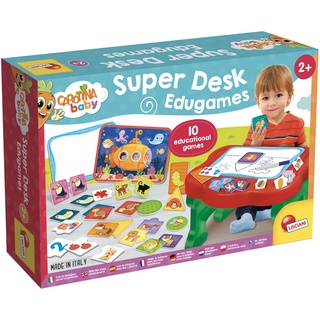 Lisciani 102303 CAROTINA Baby SUPER Desk EDUGAMES, Tisch für Lernspiele