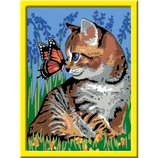Ravensburger Malen nach Zahlen Katze 15 St. Gelb/Mehrfarbig
