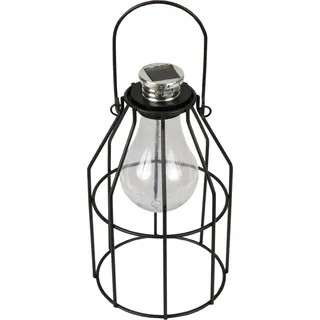 LED Solar-Laterne Vintage-Look ( Ø 11cm ) für Garten, Balkon, Terrasse, Solarleuchte Solarlampe zum Aufhängen Solarlampe