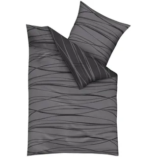 KAEPPEL MOTION Gestreift Grau 135 x 200 cm + 80 x 80 cm