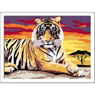 Ravensburger Malen nach Zahlen Majestätischer Tiger 16 St. mehrfarbig