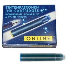 Bild ONLINE® 17113/12 Tintenpatronen für Füller königsblau 6 St.