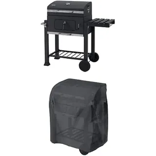 Bundle aus tepro Holzkohlegrill Grillwagen Toronto Click &tepro Abdeckhaube