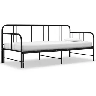 vidaXL Tagesbett 90 x 200 cm Schwarz