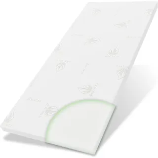 eloneo Topper 4 cm hoch 90 x 190 cm weiß