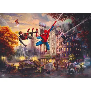 Schmidt Spiele 59957 Spider-Man and Friends, The Ultimate Alliance, Thomas Kinkade, 1000 Teile Puzzle