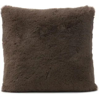 Gözze Dekokissen "Fellimitat-Kissen", taupe, unifarben