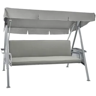 Beautissu Auflage 180 x 50 x 6 cm hellgrau 2 St.