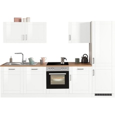 Bild MÖBEL Küchenzeile »Tinnum«, ohne E-Geräte, Breite 300 cm, weiß