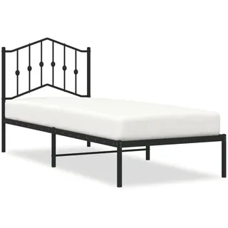 vidaXL Bettgestell 80 x 200 cm Schwarz