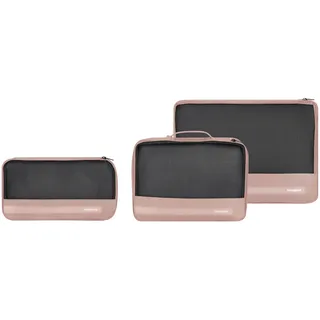 Samsonite TA Revolution - Packwürfel Set 3-teilig, Hochwertiger Reise- & Koffer-Organizer, Packing Cubes für Urlaub, Gepäck-Organizer für Koffer und Rucksack, Rosa