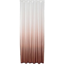 Sealskin Blend Duschvorhang 180x200 cm Dunkelrosa/Weiß