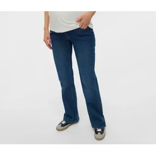 MAMA LICIOUS MAMALICIOUS Mledina Flared Db Jeans Noos, Dark medium Blue denim), 28W / 32L EU