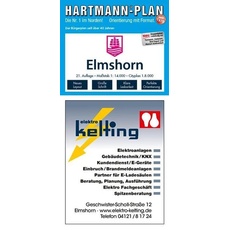 HARTMANN-PLAN Elmshorn, 1:14.000, Stadtplan