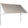 Klemmmarkise Premium 250 x 170 cm grau